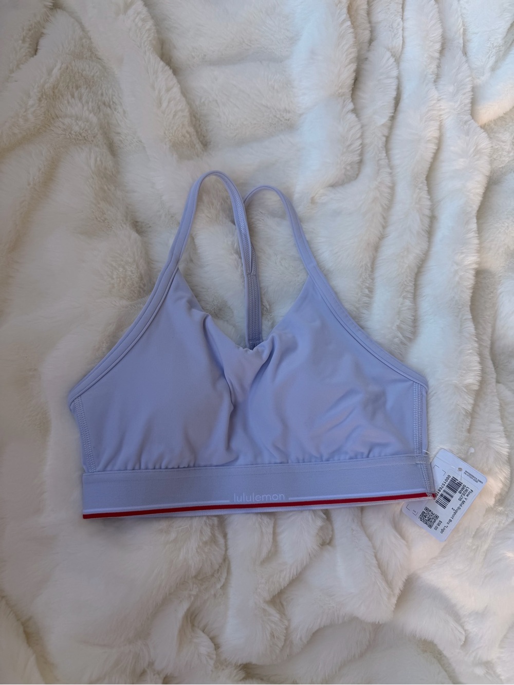 lululemon Light Lavender Athletic Sports Bra with Mesh Details - Picture 3 of 8
